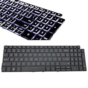 KB US Layout Notebook Keyboard for Dell Inspiron 15 7590 5584 5590 5593 ...