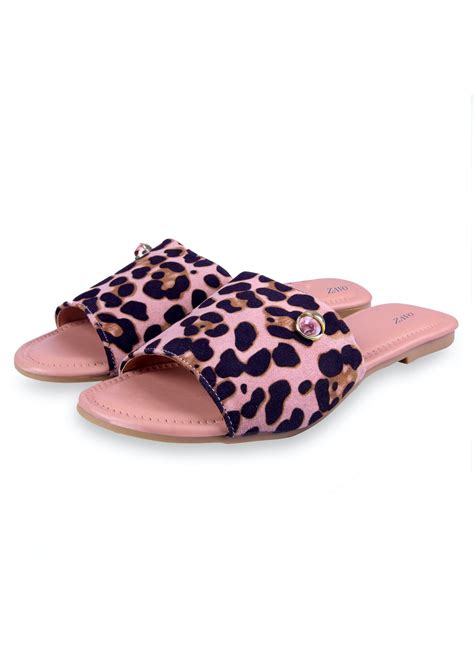 Get Animal Printed Strap Detail Slides at ₹ 649 | LBB Shop