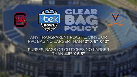 Bank of America Stadium to enforce ‘clear bag policy’ for Belk Bowl