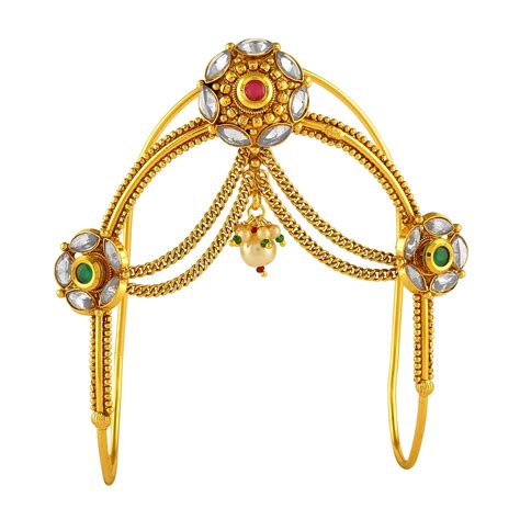 Buy ACCESSHER jewellery traditional bridal Gold Plated South Indian ...