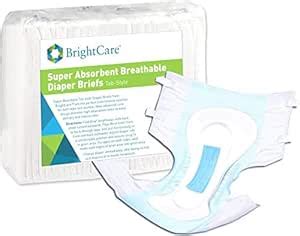 Breathable Briefs for Incontinence - Super Absorbent Tab Style Diaper ...