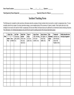 Fillable Online lni wa Incident Tracking Form. (9 KB PDF) - lni wa Fax ...