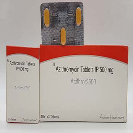 Acithroc 500 - Azithromycin Tablets IP 500 mg - Acinom Healthcare