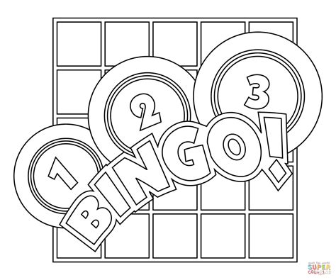 Bingo coloring page | Free Printable Coloring Pages