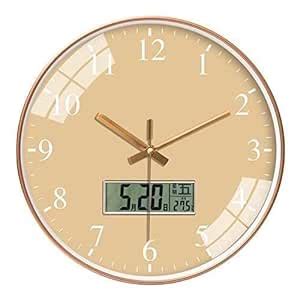 Buy TEMIX Digital and Analogue Wall Clock, Temperature, Calendar ...
