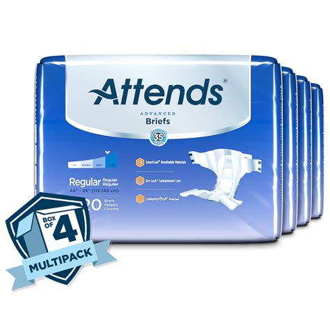 Attends Advanced Adult Incontinence Brief Regular | Ubuy India
