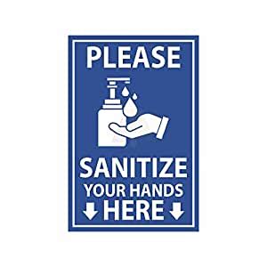 Anne Print Solutions® Coronavirus Please Sanitize Your Hand Here ...