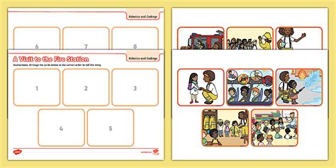 Robotics and Coding - Sequencing - Fire Station Visit