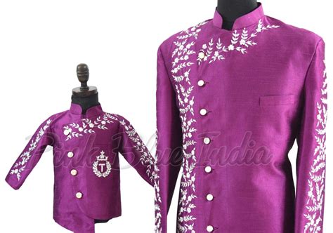 Indian Wedding Matching Father and Son Sherwani