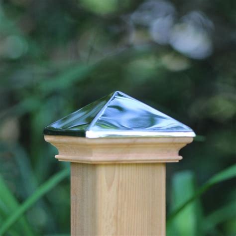 PERMAKAP 4-in x 4-in West Indies Pyramid One-Piece sanded Stainless ...