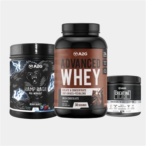 A2G full stack – Pre-workout, Whey Protein & Creatine - A2G Lifestyle