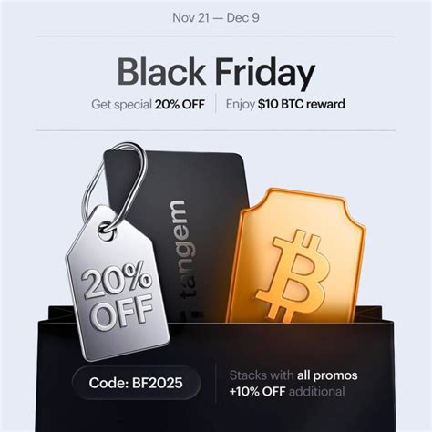 Tangem Black Friday: 30% Off + 10 USD in BTC | MEXC News