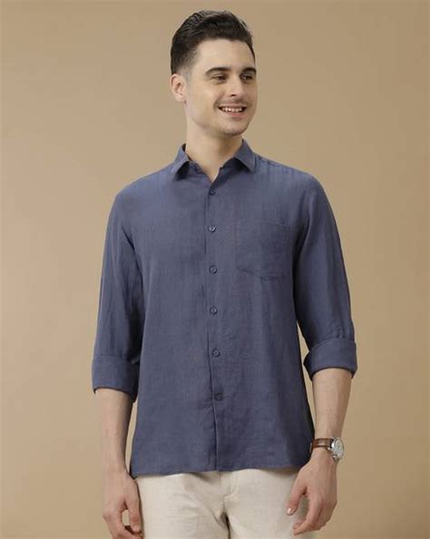 Pure Linen Mens Shirts - Buy Pure Linen Mens Shirts Online at Best ...