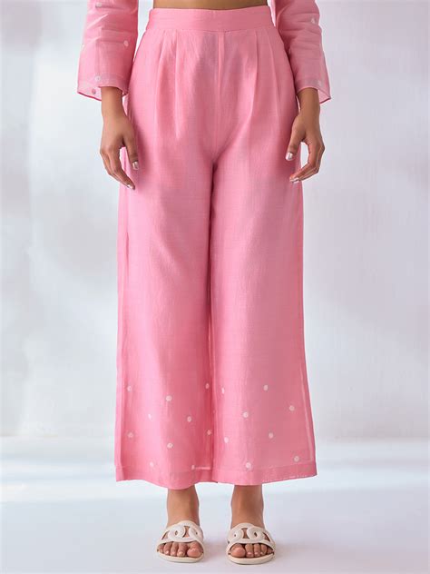 Meher Chikankari Straight Trouser