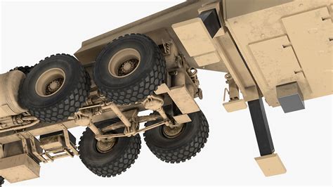3D M983 Tractor with TPY2 XBand Radar Desert | 3D Molier International