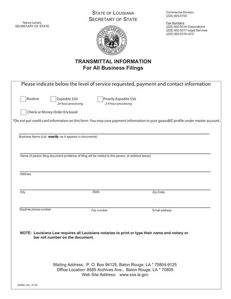Free How to Form an LLC in Louisiana - PDF – eForms