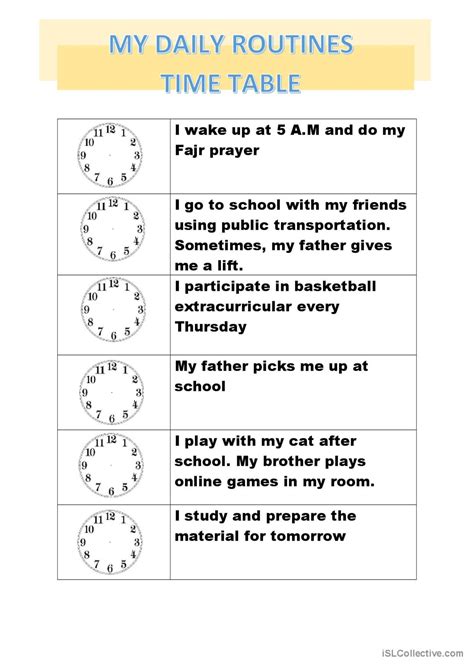 Image result for Present Simple for Timetable