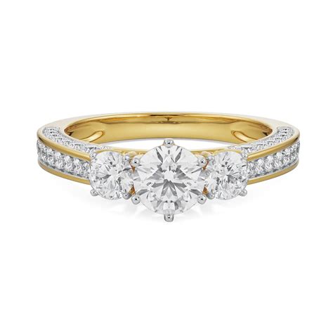 Buy Three Stone Jessie Lab Grown Diamond Ring Online At Emori
