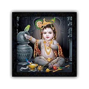 PNF Poster And Frames Baby Bal Krishna Framed Poster | For Living ...