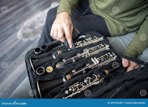 Disassembled Clarinet In Its Case Stock Image | CartoonDealer.com ...