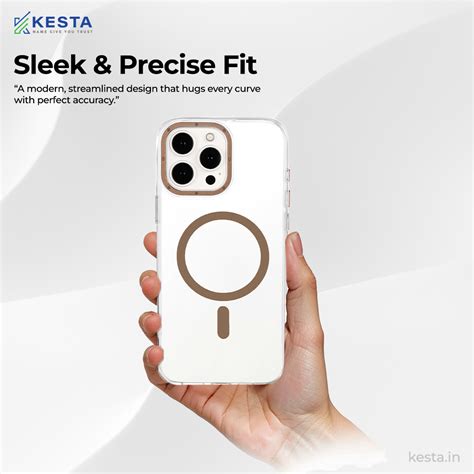 iPhone 16 Pro Cover - Crystal Armour Gold Transparent Case (Scratch ...