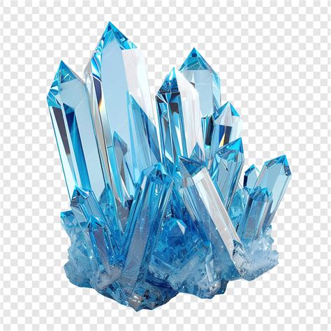 Blue Crystal Cluster | Premium AI-generated PSD