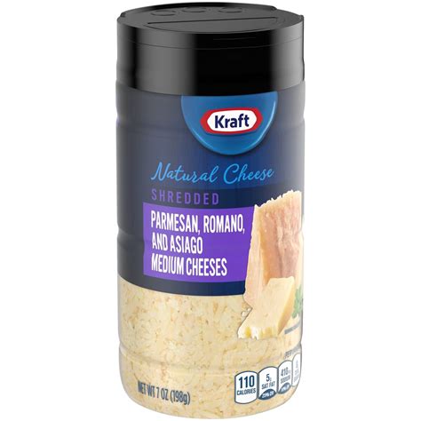 Kraft Shredded Parmesan, Romano and Asiago Cheese, 7 oz Jar 7 oz | shipt
