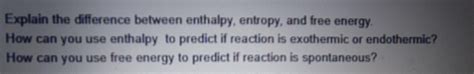 Image result for Difference Between Entropy and Enthalpy