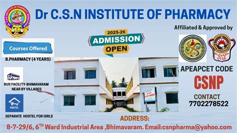 Dr CSN INSTITUTE OF PHARMACY,BHIMAVARAM
