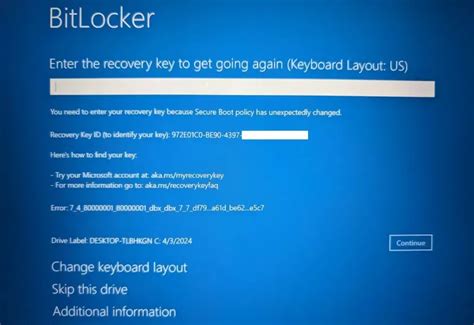 BitLocker Recovery Pop Up 的图像结果