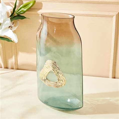 Buy Eternity Viva Ribbon Glass Vase from Home Centre at just INR 2099.0