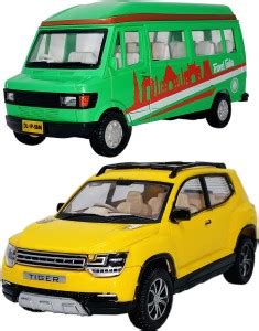 Giftary Set Of 2 Mini Size Made Of Plastic Indian Automobile Model ...