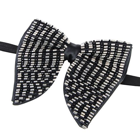 Peluche Luxe Butterfly Dark Grey Bow Tie For Men