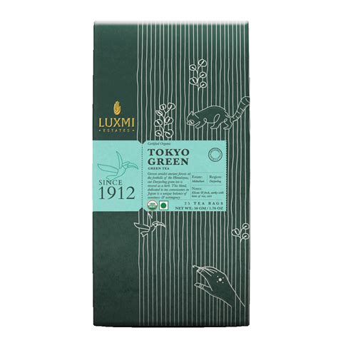 Tokyo Blend, 25 Tea Bags | Green Tea, Luxmi Estates