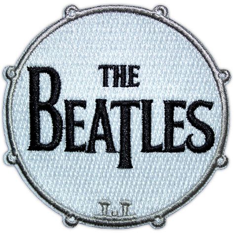 The Beatles 'Drum Logo Large' (Iron On) Patch | Eyesore Merch