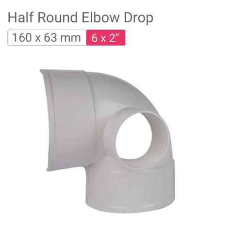 Star Rain Water Harvester Half Round Elbow Drop 160x63mm 6x2inch ...