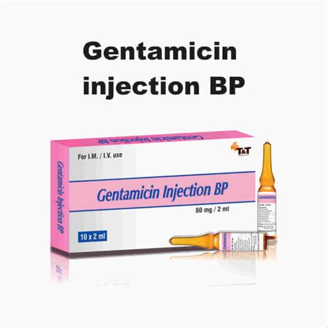 Gentamicin Injection T T Pharma Care