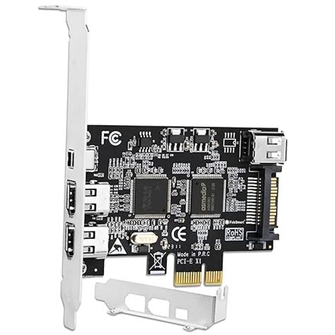 FebSmart 4 Ports PCIE Firewire 400 1394A Expansion Card, Texas ...