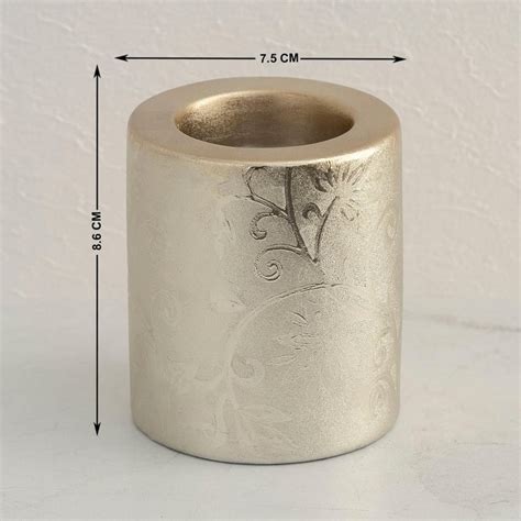 Buy Stellar Set of 3 Ceramic Vase and T-Light Holder from Home Centre ...