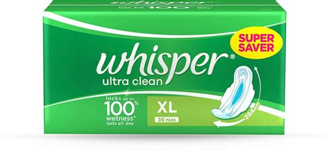 Buy WHISPER CHOICE ULTRA SANITARY PADS EXTRA LARGE 6 PIECES Online ...