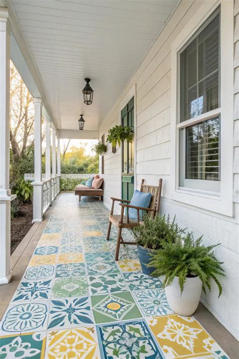 20+ Stylish Front Porch Tile Flooring Ideas - Garden.eco