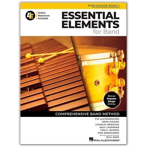 Hal Leonard Essential Elements for Band-Percussion/Keyboard Percussion Book 1 with EEi (revised ...