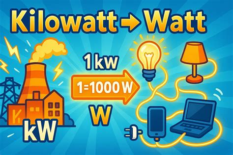 Convertisseur de kilowatts en watts - JetCalculator
