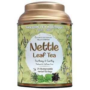 Sancha Tea Boutique, Nettle Leaf Tea, 25 Pyramid Bags, Caffeine Free ...