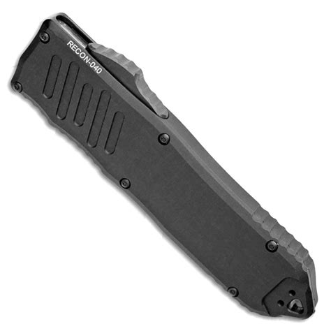 Guardian Tactical RECON-040 S/E Tactical Black Handle Black Serrated ...