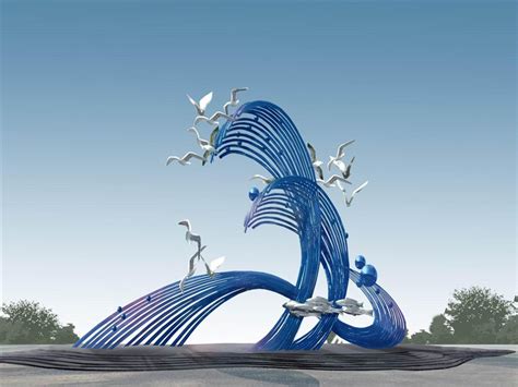 南沙玻璃钢景观小品雕塑银色海鸥雕塑户外园林摆件|纯艺术|雕塑|佛山名图雕塑_原创作品-站酷ZCOOL