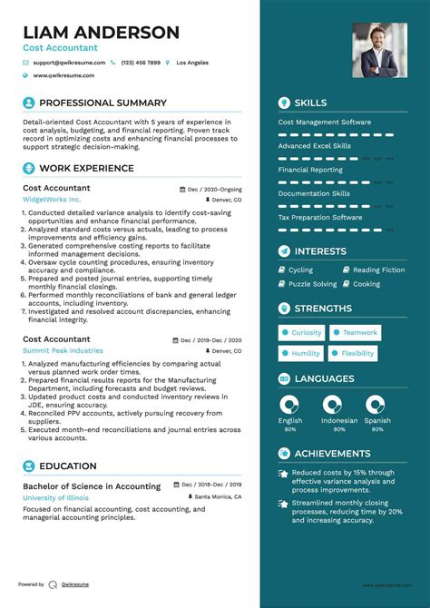 10+ Cost Accountant Resume Samples & Templates for 2025