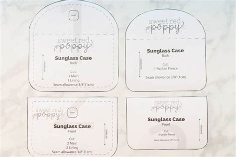 Image result for Eyeglass Case Pattern with Ruler