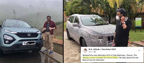 Tata Safari Owner Spots Mahindra XUV700; Reacts on XL-Size Display ...