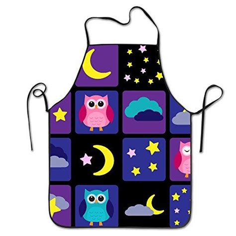 WENTiandi Cute Owl Outer Space BirthdayCooking Aprons Cool ApronAprons ...